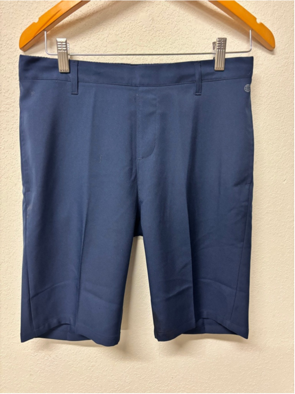 Boys Adidas Golf Shorts L Navy 14-15yr